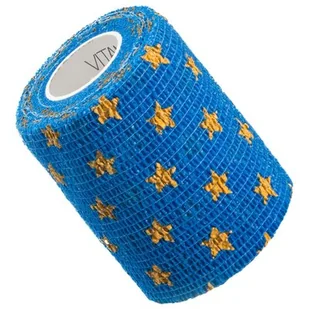 Vitammy Autoband gwiazdki 7,5cm x 450cm Elastyczny bandaż kohezyjny samoprzylepny - Apteczki i materiały opatrunkowe - miniaturka - grafika 1