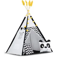 Namioty i tipi dla dzieci - Namiot tipi dla dzieci z girlandą i światełkami, Nukido, biało-czarny - miniaturka - grafika 1
