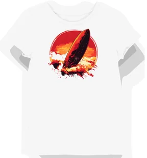 Koszulka damska biała z motywem czerwonej deski surfingowej L - Koszulki i topy damskie Koszulka damska biała z motywem czerwonej deski surfingowej L - Koszulki i topy damskie - miniaturka - grafika 1