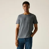 Koszulki sportowe męskie - Regatta Koszulka męska Finlo Szary, Cotton, Rozmiar: XL - miniaturka - grafika 1