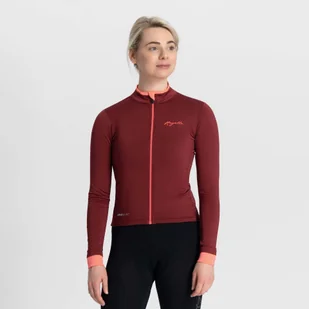 Koszulka rowerowa damska Rogelli ESSENTIAL z długim rękawem, ocieplana - Bluzy na rower - miniaturka - grafika 1