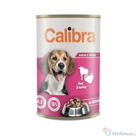Mokra karma dla psów - Calibra Dog Adult veal, turkey 1240 g - miniaturka - grafika 1