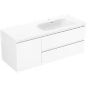 Szafki łazienkowe - Mexen Orio szafka łazienkowa 120 cm z umywalką Vela prawą, 2S, 1D, biała mat - 91A13-12047-3-BBFFFF01-W23P01 - miniaturka - grafika 1