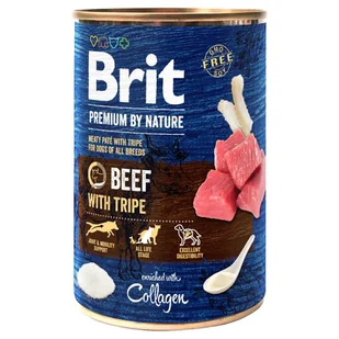 Brit Premium by Nature, 6 x 400 g - Wołowina ze żwaczami - Mokra karma dla psów - miniaturka - grafika 1