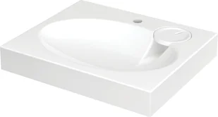 WASHBASIN CLARO+SIPHON+HANGERS 60X60CM - Umywalki - miniaturka - grafika 1