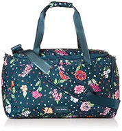 Torby podróżne - Vera Bradley Damska torba podróżna na siłownię z recyklingu rozjaśniona reaktywna mała torba podróżna na siłownię, Hope Blooms Teal, Jeden rozmiar, Reaktywna mała torba na siłownię z recyklingu - miniaturka - grafika 1