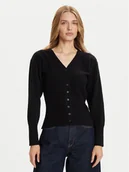 Swetry damskie - Vero Moda Kardigan Saba 10334777 Czarny Regular Fit - miniaturka - grafika 1