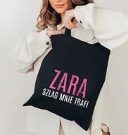 Torby i wózki na zakupy - czarna torba EKO z nadrukiem - miniaturka - grafika 1