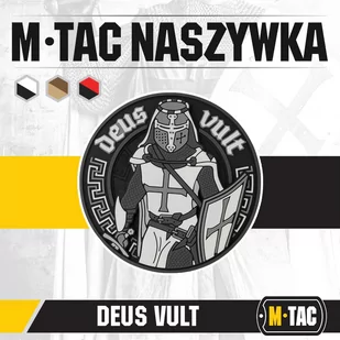 M-Tac - Naszywka 3D PVC Deus Vult - Czarny - 51116236 - Odzież taktyczna i umundurowanie - miniaturka - grafika 4