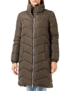 Płaszcze damskie - Bestseller A/S Damski płaszcz VMLIGA Coat BOOS CP, Peat, XL, Peat, XL - grafika 1