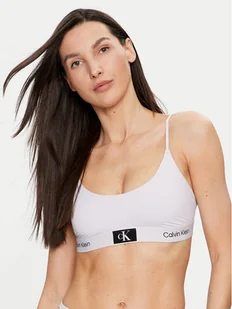 Calvin Klein Underwear Biustonosz top 000QF7245E Fioletowy - Bielizna sportowa damska - miniaturka - grafika 1