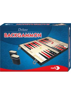 Noris Skrzynia z grami "Backgammon Deluxe" - 8+ - Gry planszowe - miniaturka - grafika 1