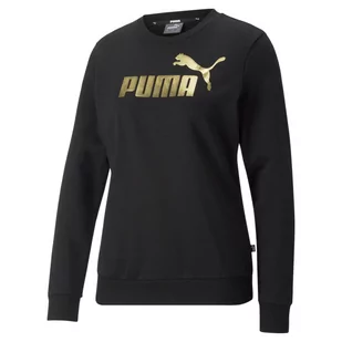 Bluza dresowa damska Puma ESS+ METALLIC LOGO - Bluzy sportowe damskie - miniaturka - grafika 1