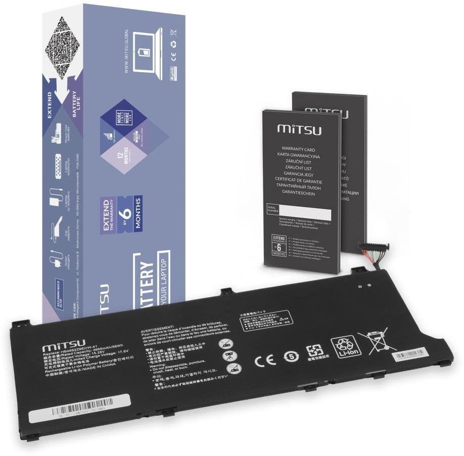 Bateria Mitsu do Huawei Matebook D14 2020, Honor Magicbook 14 2019