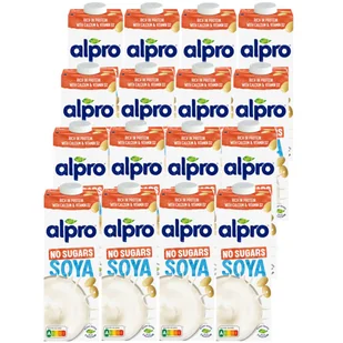 Alpro Napój Sojowy Bez Cukru Zestaw 16 x 1 l - żywność - Napoje roślinne - miniaturka - grafika 1