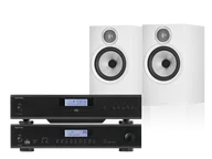 Zestawy stereo - Rotel A12 MKII (czarny) + CD14 MKII (czarny) + 606 S3 (biały) - miniaturka - grafika 1