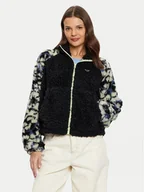 Bluzy damskie - Roxy Polar Waves Of Warmth ERJPF03186 Czarny Loose Fit - miniaturka - grafika 1
