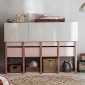 Komody dla dzieci - Komoda Tweens Pudrowy Róż - miniaturka - grafika 1