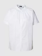 Koszule damskie - Bluzka koszulowa z kontrafałdami - miniaturka - grafika 1