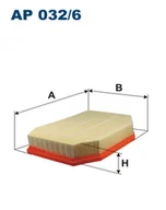Filtry powietrza - Filtron Filtr powietrza AP032/6 AP032/6 - miniaturka - grafika 1