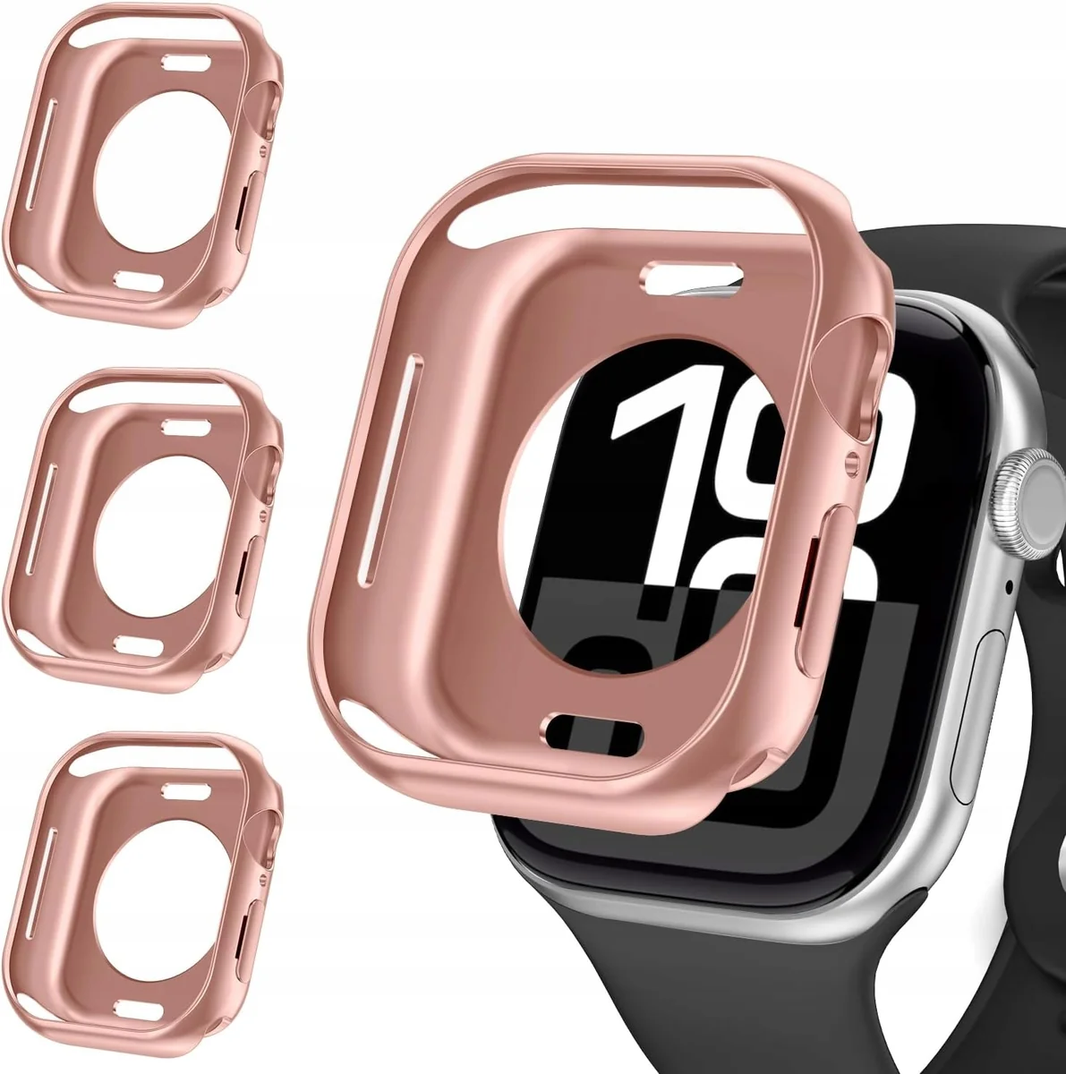 ETUI 42MM OBUDOWA SZTYWNA ULTRACIENKA ANTYWSTRZĄSOWA RÓŻOWO ZŁOTA OCHRONNA