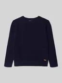 Swetry dla chłopców - Sweter o kroju regular fit z imitacji dzianiny - miniaturka - grafika 1