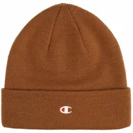 Czapki męskie - Czapka zimowa Champion Beanie Cap 806065 brązowy - miniaturka - grafika 1
