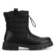 Buty dla dziewczynek - Śniegowce Nelli Blu CS6139-04 Czarny - miniaturka - grafika 1