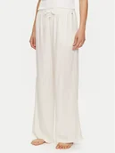 Piżamy damskie - Tommy Hilfiger Spodnie piżamowe UW0UW05230 Écru Relaxed Fit - miniaturka - grafika 1