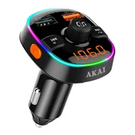 Akcesoria car audio - Akai FMT 52BT Nadajnik połączeń i dźwięku FMT 52BT Nadajnik połączeń i dźwięku - miniaturka - grafika 1