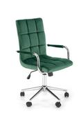 Fotele i krzesła biurowe - Fotel dla dziecka GONZO 4 VELVET ciemny zielony - miniaturka - grafika 1