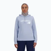 Bluzy damskie - Bluza damska New Balance Core Fleece Hoodie light purple - miniaturka - grafika 1