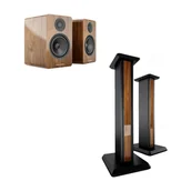Głośniki i kolumny - Acoustic Energy AE1 Active głośnik aktywny + Stand stojak (komplet) orzech - miniaturka - grafika 1