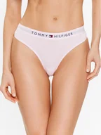 Majtki damskie - Tommy Hilfiger Stringi UW0UW04146 Różowy - miniaturka - grafika 1