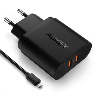 Aukey Ładowarka PA-T16 (USB; kolor czarny) - Ładowarki do telefonów - miniaturka - grafika 4