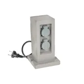 Przedłużacze i rozgałęźniki - HBF ZENITECH OGRODOWY KAMIEŃ 2X2P+Z IP44 +PRO 5M ZENITECH - miniaturka - grafika 1