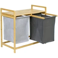 Kosze na bieliznę - Kosz na pranie bambusowy HANOI DUO KOLOR - miniaturka - grafika 1