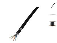 Microconnect 100m Cat7 100m Cat7 Czarny kabel sieciowy