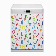 Dekoracje domu - Bluedecor Dekoracyjna mata na zmywarkę Kolorowe litery 60x80 - miniaturka - grafika 1