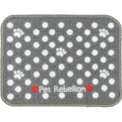 Pozostałe akcesoria dla psów - Podkładka pod miskę PET REBELLION Mini Mate Szary - miniaturka - grafika 1