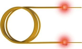 SACON saCon światłowodowy kabel krosowy LED duplex 9/125m OS2, LC/LC, żółty, 3 m