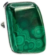 Pierścionki - Malachit Okaz Przepiękny Pierścionek Srebro R10-26 Certyfikat Unikat - miniaturka - grafika 1