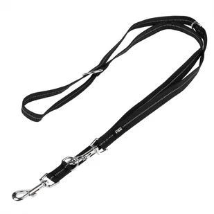 Smycz dla psa TIAKI Reflective Rubber w kolorze czarnym - Dł. 200 cm, szer. 20 mm - Smycze dla psów - miniaturka - grafika 1