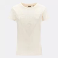Koszulki sportowe damskie - Damski t-shirt z nadrukiem GUESS ADELE SS CN TEE - miniaturka - grafika 1