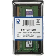 Pamięci RAM - Kingston 4GB KVR16S11S8/4 DDR3 - miniaturka - grafika 1
