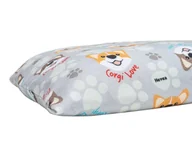 Kołdry i poduszki dla dzieci - Poduszka lateksowa Hevea Milusie 40x30 (Corgi szare) - miniaturka - grafika 1