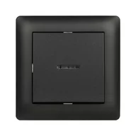 Wyłączniki światła i elektryczne - Wyłącznik pojedynczy podświetlany ASTORIA czarny ELEKTRO-PLAST - miniaturka - grafika 1