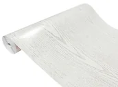 Tapety - Folia klejowa drewnopodobna na metry samoprzylepna okleina meblowa imitacja drewna 100x45 cm Białe Perłowe - miniaturka - grafika 1