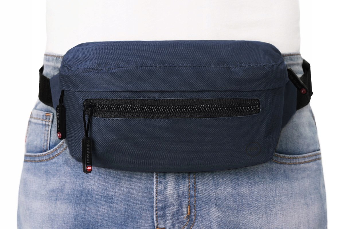 SASZETKA na pas męska nerka sportowa biodrówka M.12 GRANATOWA Pako Jeans