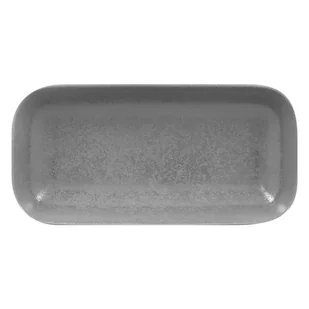 PORCELANA RAK Talerz prostokątny 22x11 cm Shale szary - Talerze - miniaturka - grafika 1